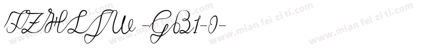 FZHLJW -GB1-0字体转换